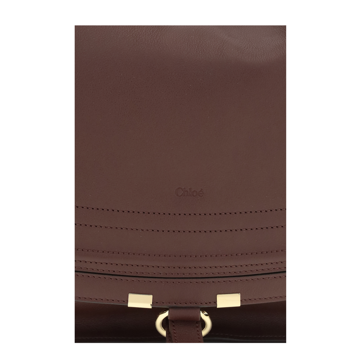 Marcie Calfskin Shoulder Bag - Dark Velvet - Image 4