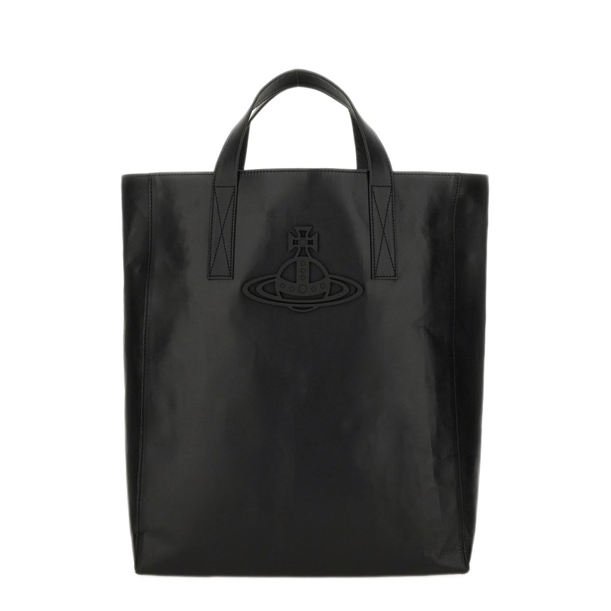 Sarah Medium Cow Leather Tote - Black - Image 1