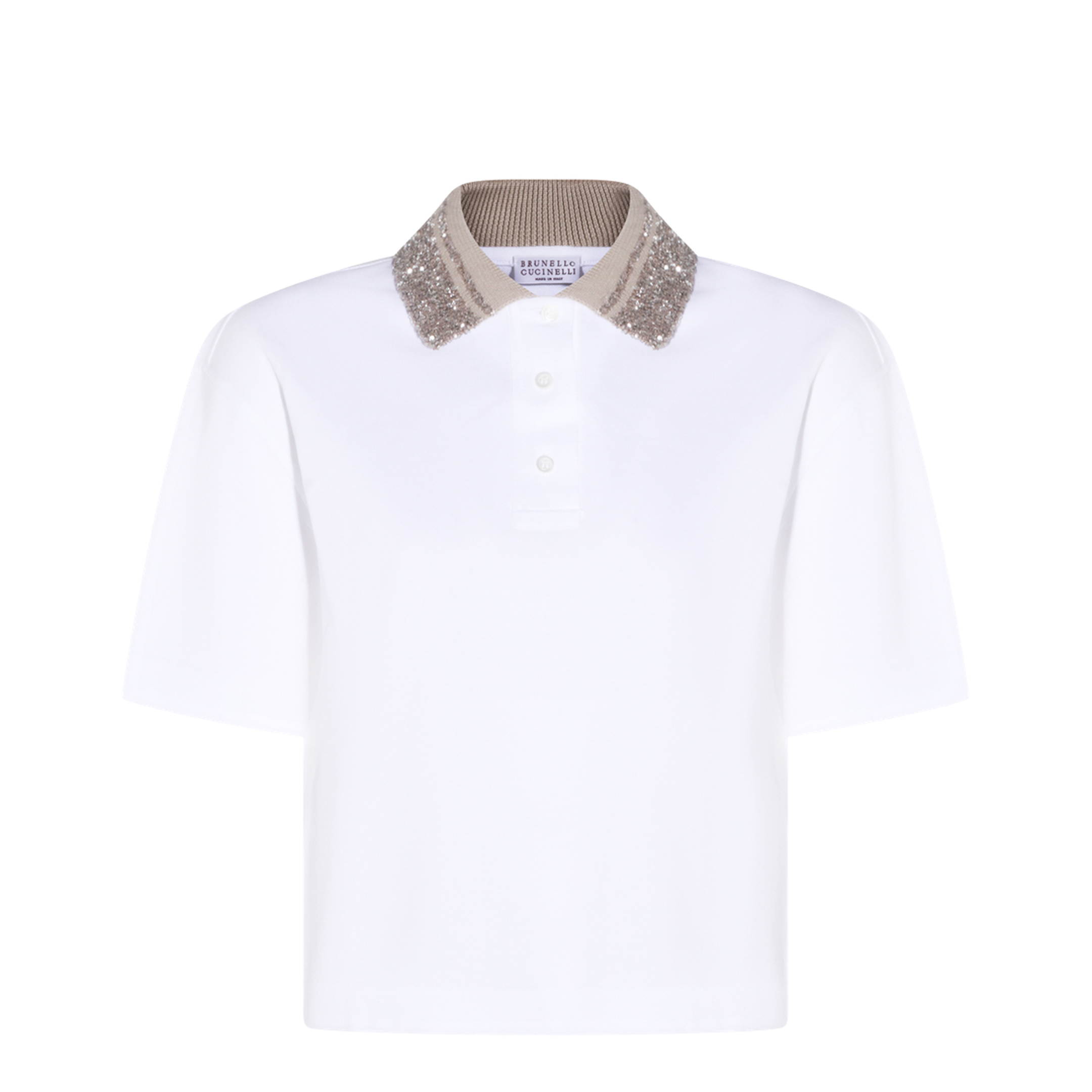 Polo Shirt With Dazzling Collar - Image 1