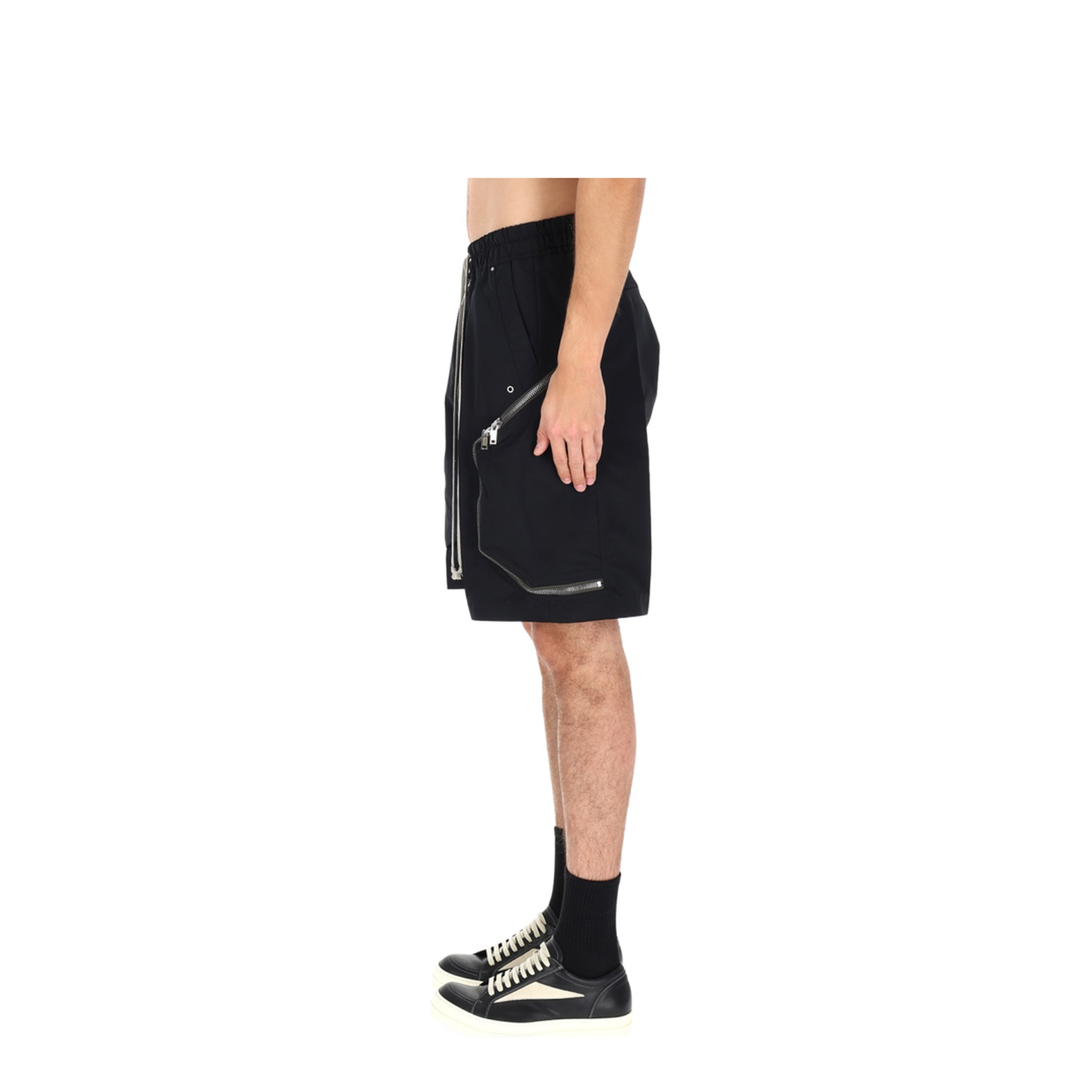 Heizer Nylon Shorts In Black - Image 4