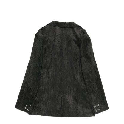 Velvet Single-Breasted Jacket - Image 3