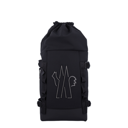 Black Technical Fabric Backpack - Image 5