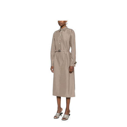 Poplin Belted Shirt Dress - Image 2