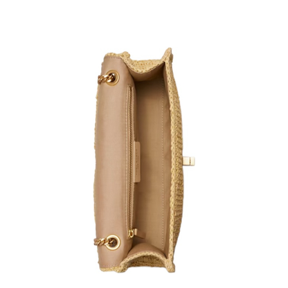 Kira Small Raffia Shoulder Bag - Natural - Image 3