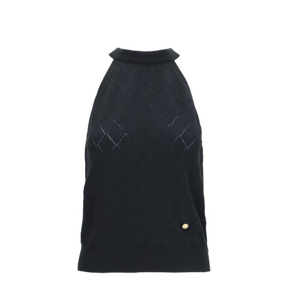 Sleeveless Wool Crewneck Top - Image 1