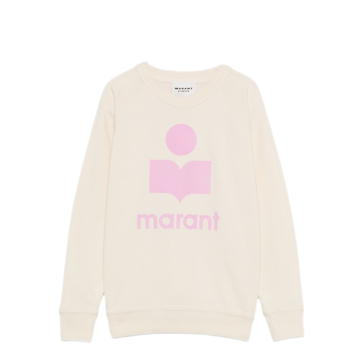 Crew Neck Ecru Sweatshirt - Image 1