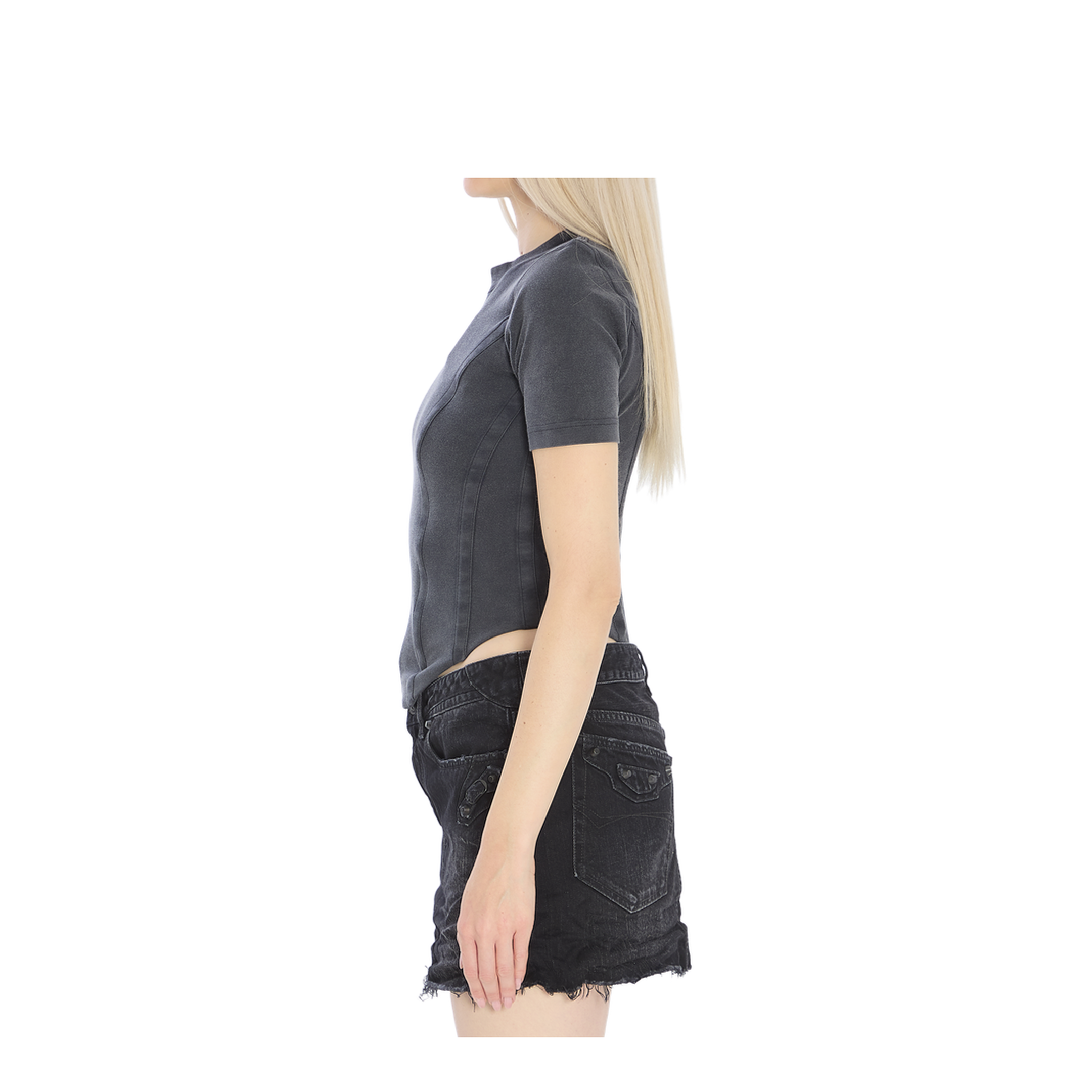 Top with an asymmetric hem - Image 3