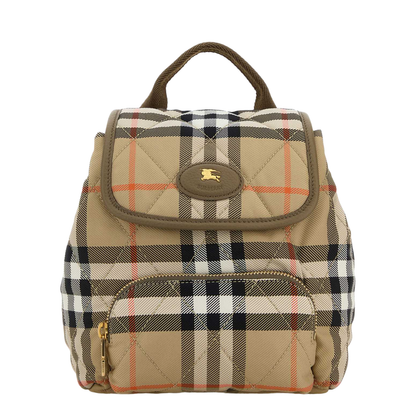 Embroidered Canvas Mini Horseshoe Backpack - Image 1