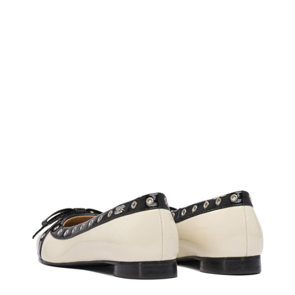 Eyelet Bow Ballet Flats - Image 4