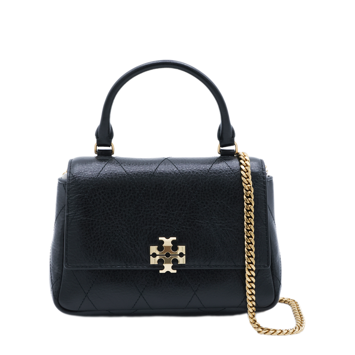 Mini Charlie Mini Pebbled Leather Crossbody - Black - Image 1