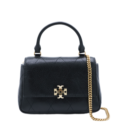 Mini Charlie Mini Pebbled Leather Crossbody - Black - Image 1