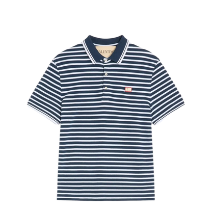 Cotton Piqué Polo with Vlogo Patch - Image 1