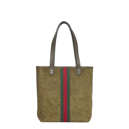 Ophidia Medium Suede Tote Bag - Dark Green - Image 3