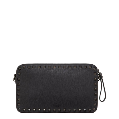 Rockstud Grainy Calfskin Crossbody Bag - Image 4