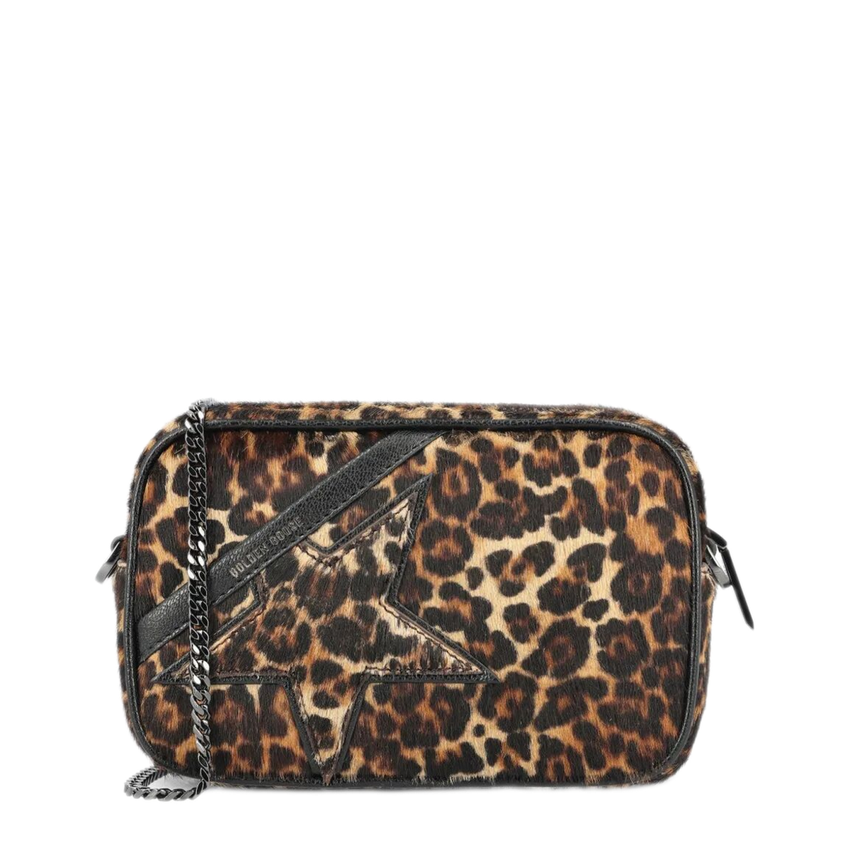 Mini Star Bag Mini Pony Skin Crossbody Bag - Beige, Brown and Black - Image 1