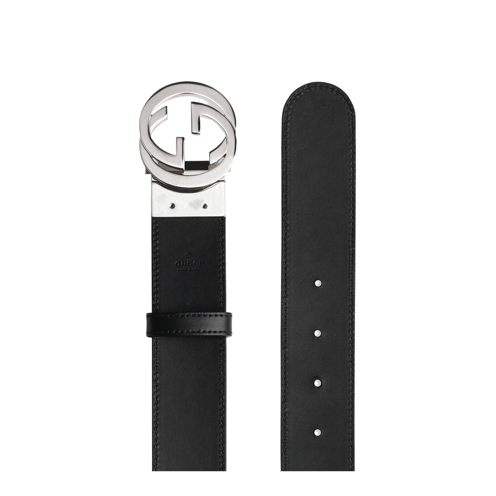 GG Supreme Black Leather Reversible Belt - Image 5