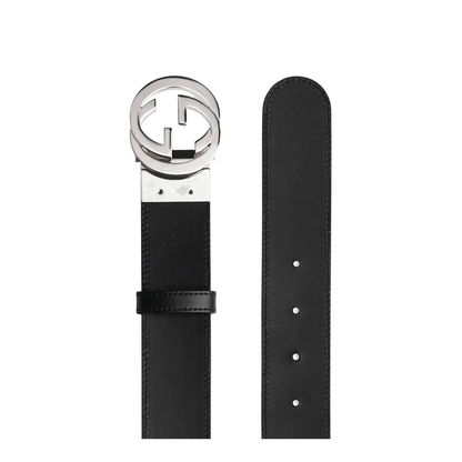 GG Supreme Black Leather Reversible Belt - Image 5