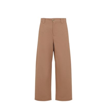 Barrel-Leg Pants In Cotton Canvas - Image 2