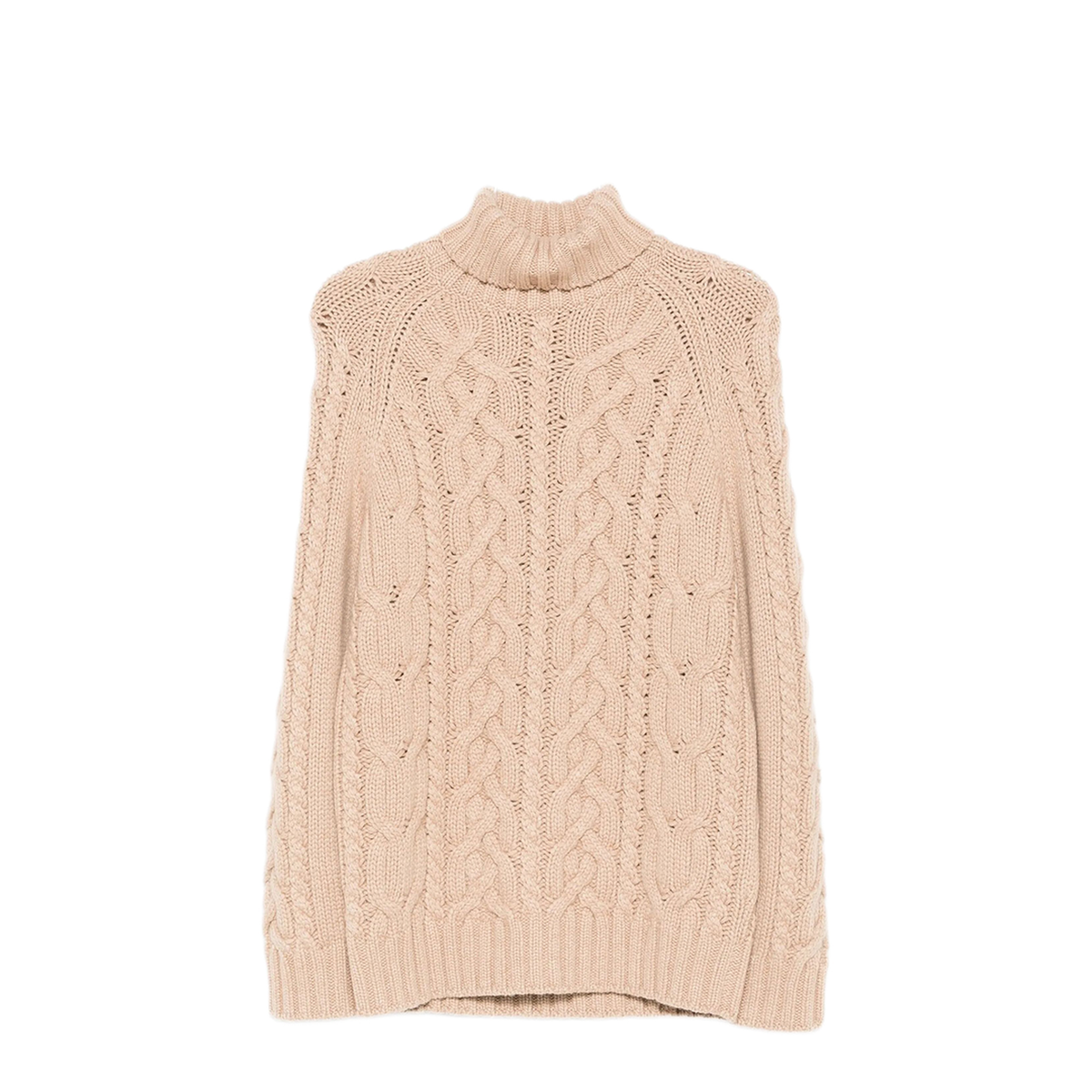 Cable-Knit Roll-Neck Cashmere Sweater - Image 1
