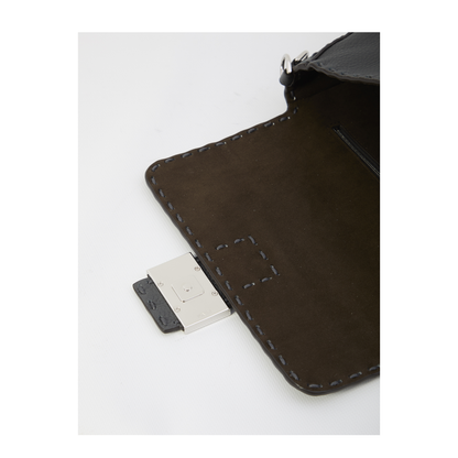 Baguette Bag in Gray Selleria Leather - Image 4