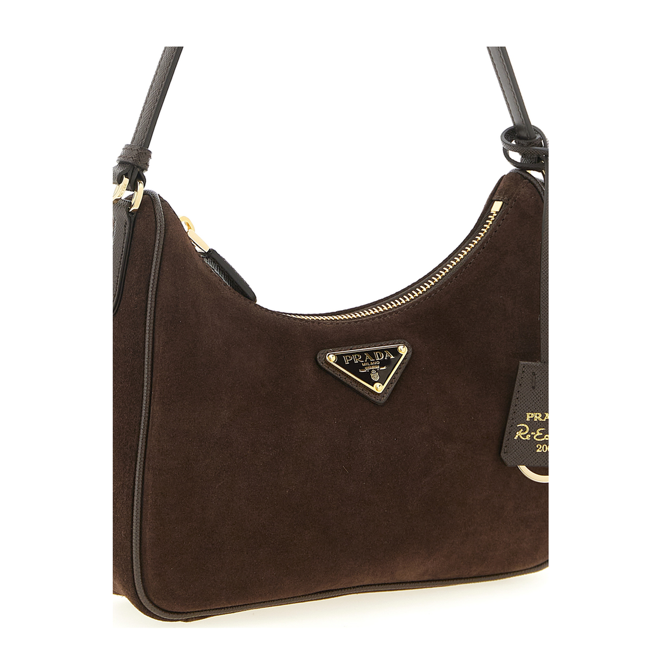 Re-Edition 2005 Small Suede Leather Mini Bag - Dark Brown - Image 2