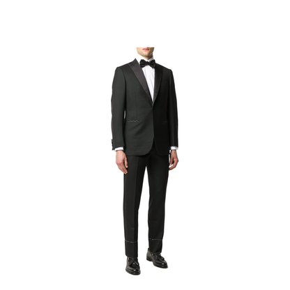 Essential Black Super 160'S Wool Policleto Tuxedo - Image 2