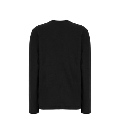 Black Cotton Floris T-Shirt - Image 2