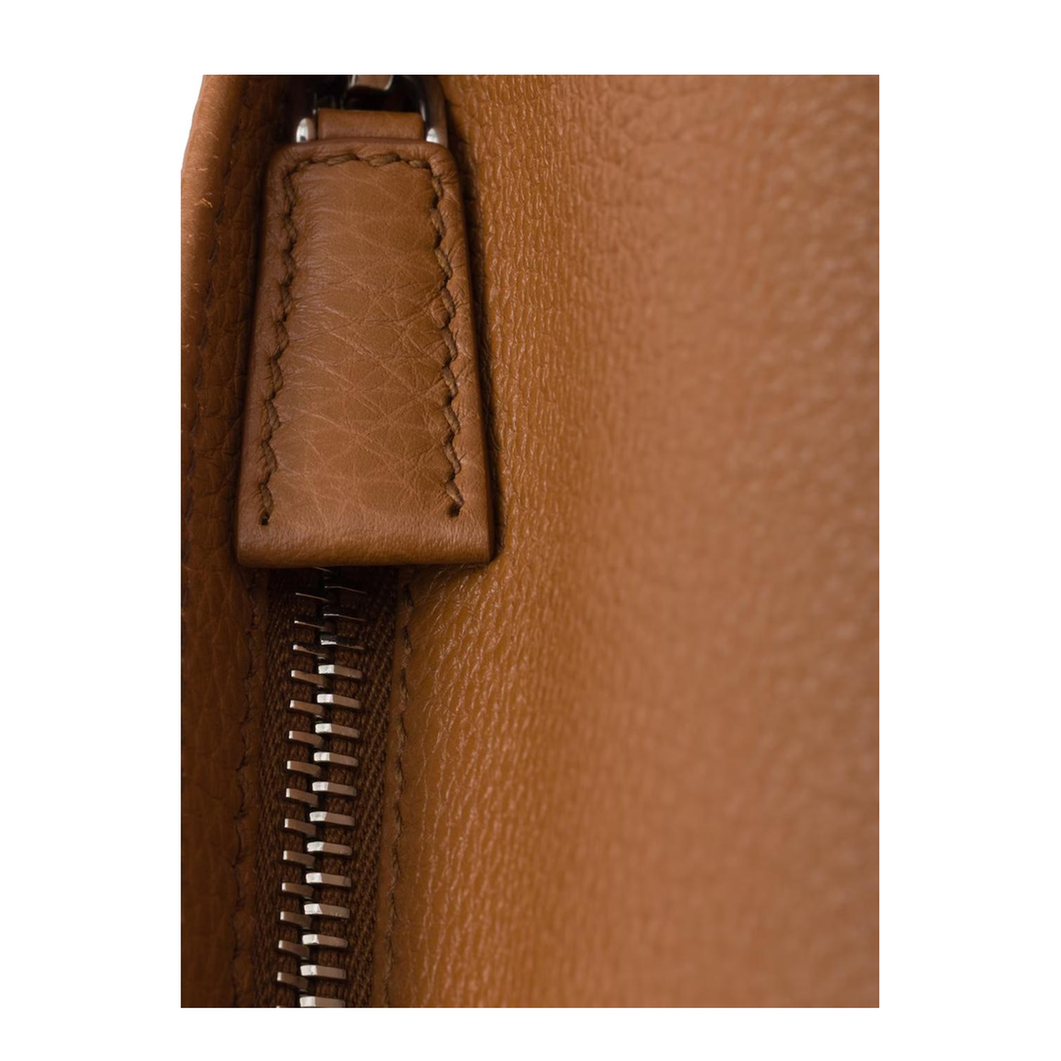 Caramel Leather Crossbody Bag - Image 5