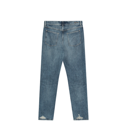 Slim-Fit Denim Jeans - Blue - Image 2