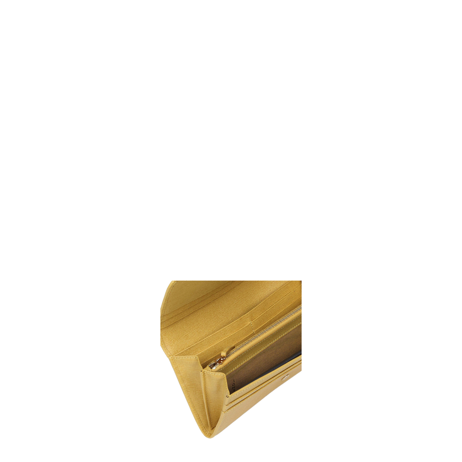 Yellow Leather Long Wallet - Image 3