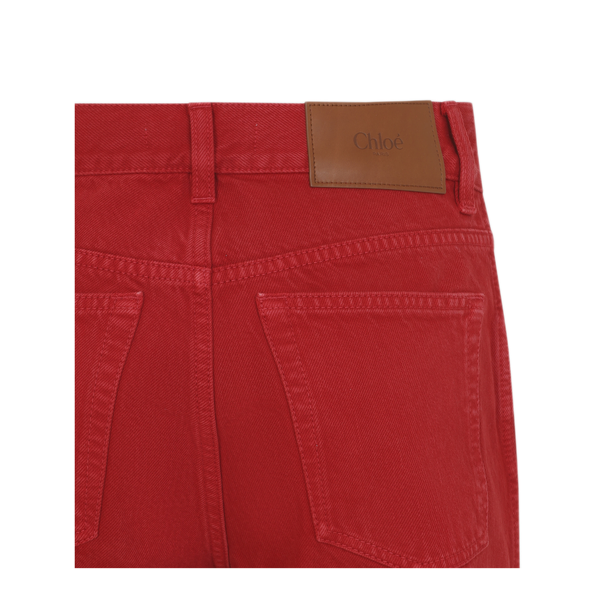 Red Denim Jeans - Image 5