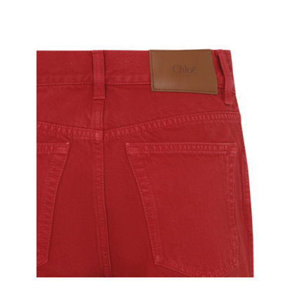 Red Denim Jeans - Image 5