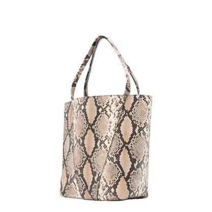 Spin Medium Goatskin Tote Bag - Sooty Brown - Image 5