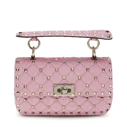 Rockstud Spike Leather Shoulder Bag - Image 1