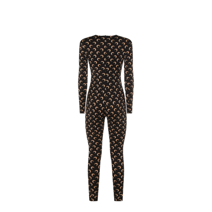 Moon Printed Catsuit - Black - Image 4