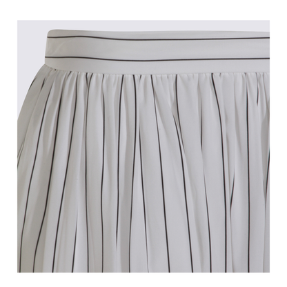 Striped Lightweight Cotton Skirt - Image 8