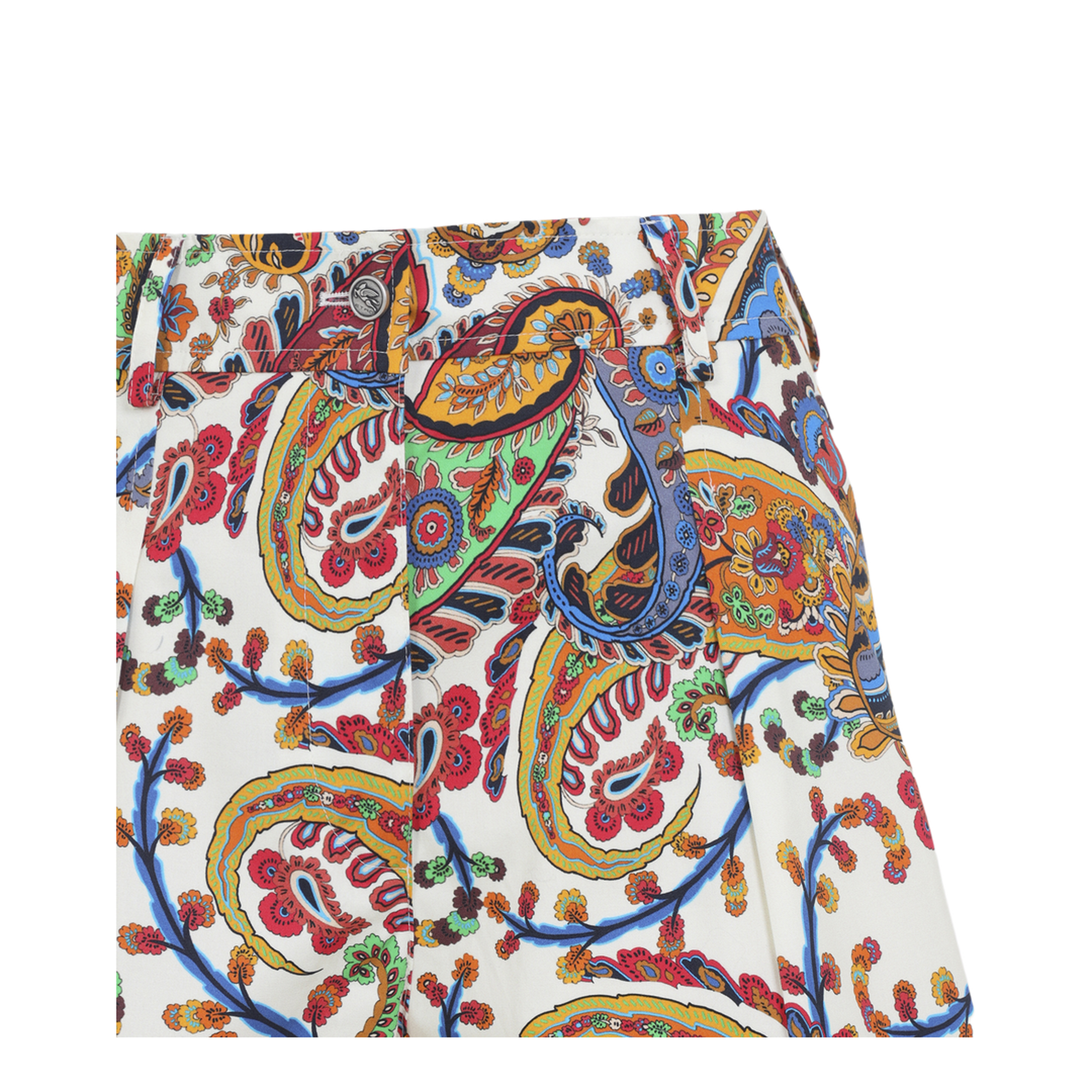 Pleated Shorts With Back Patch Pockets - Image 5