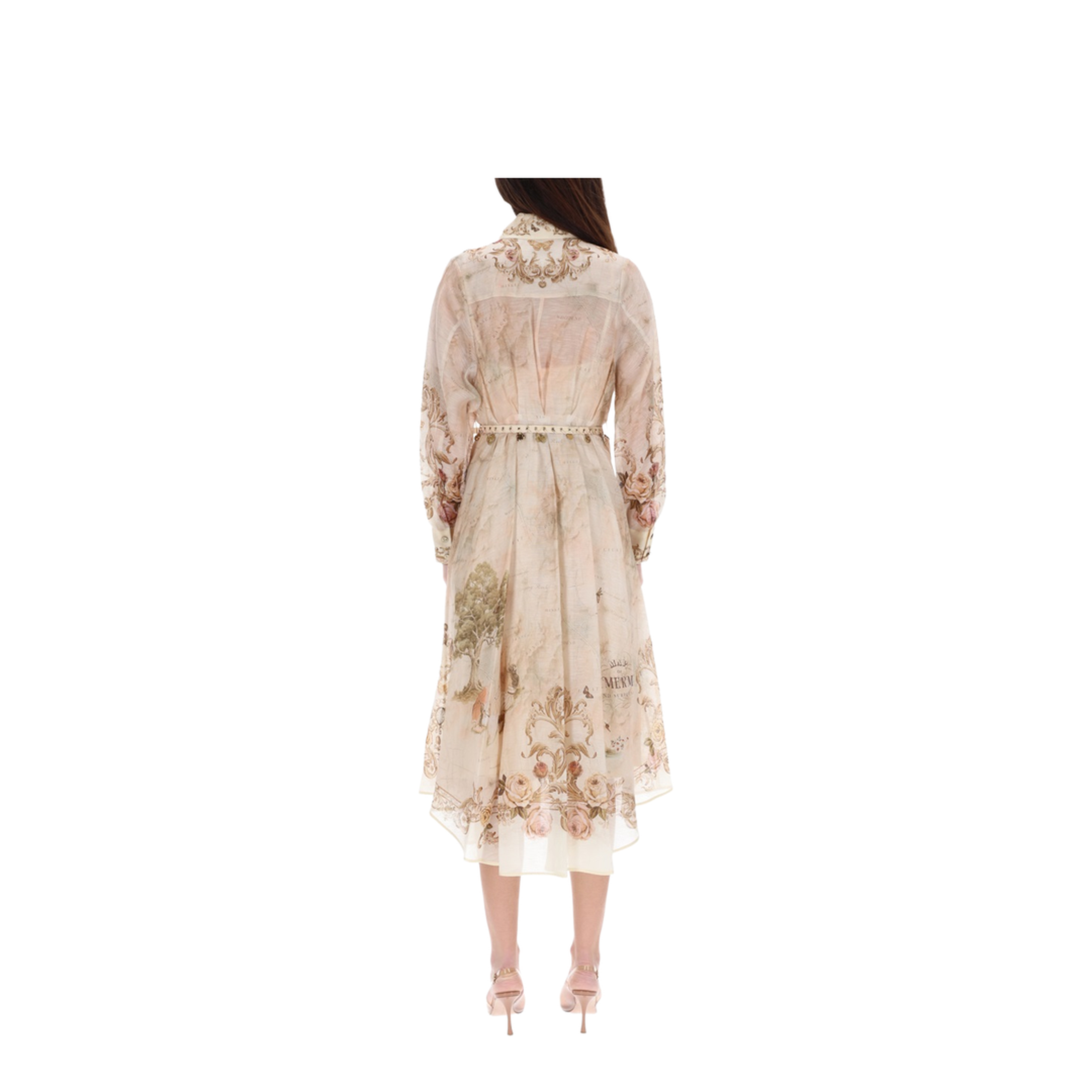 Memento Buttoned Midi Dress - Image 3