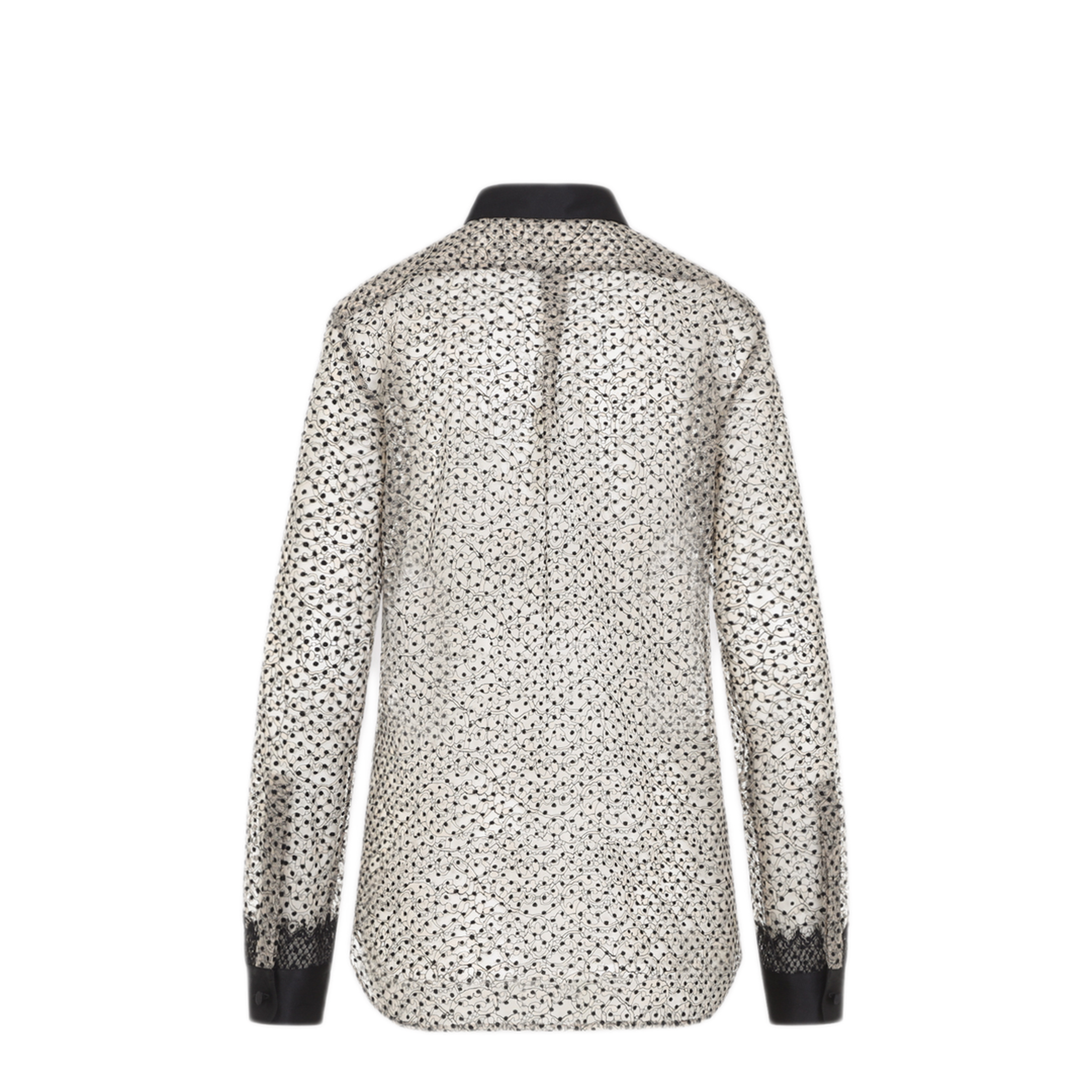 Flock Polka Dot Shirt - Image 4
