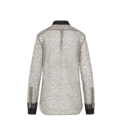 Flock Polka Dot Shirt - Image 4