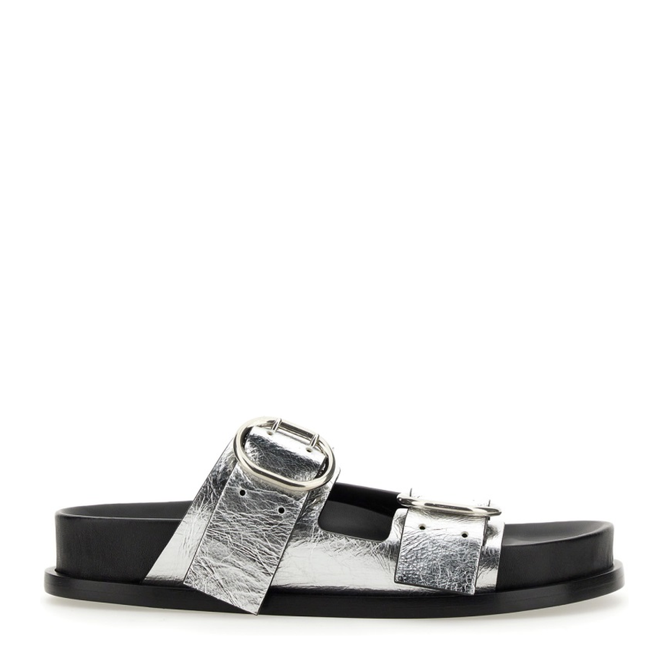 Leather Sandal with Buckle - Image 1