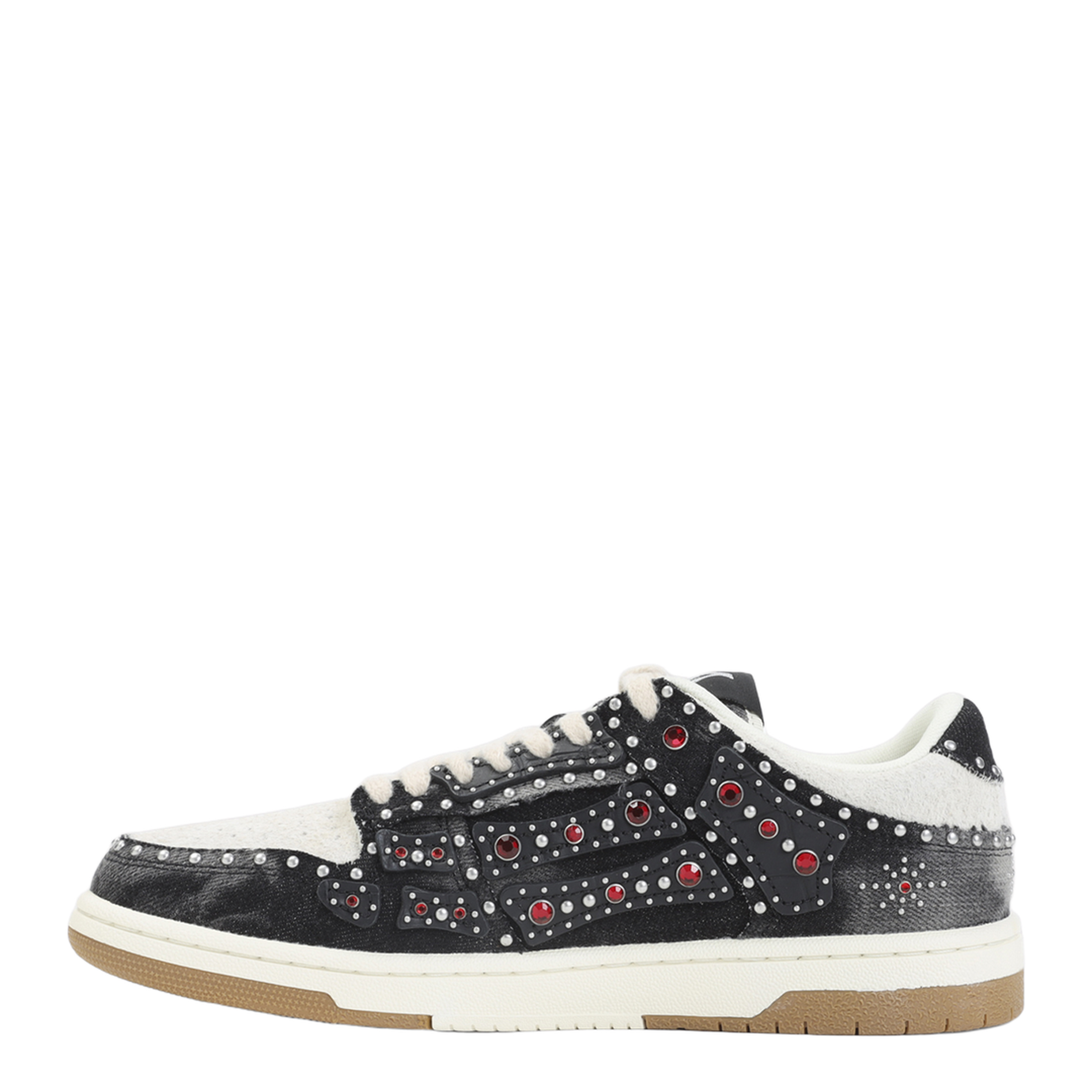 Studded Skeleton Top Low Sneakers - Image 4