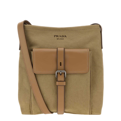 Route Canvas Shoulder Bag - Khaki - Image 1