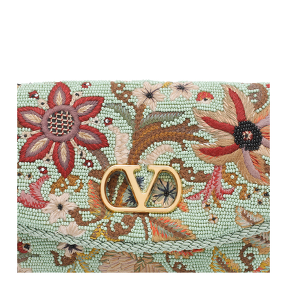 DeVain Small Leather Shoulder Bag - Multicolor - Image 4