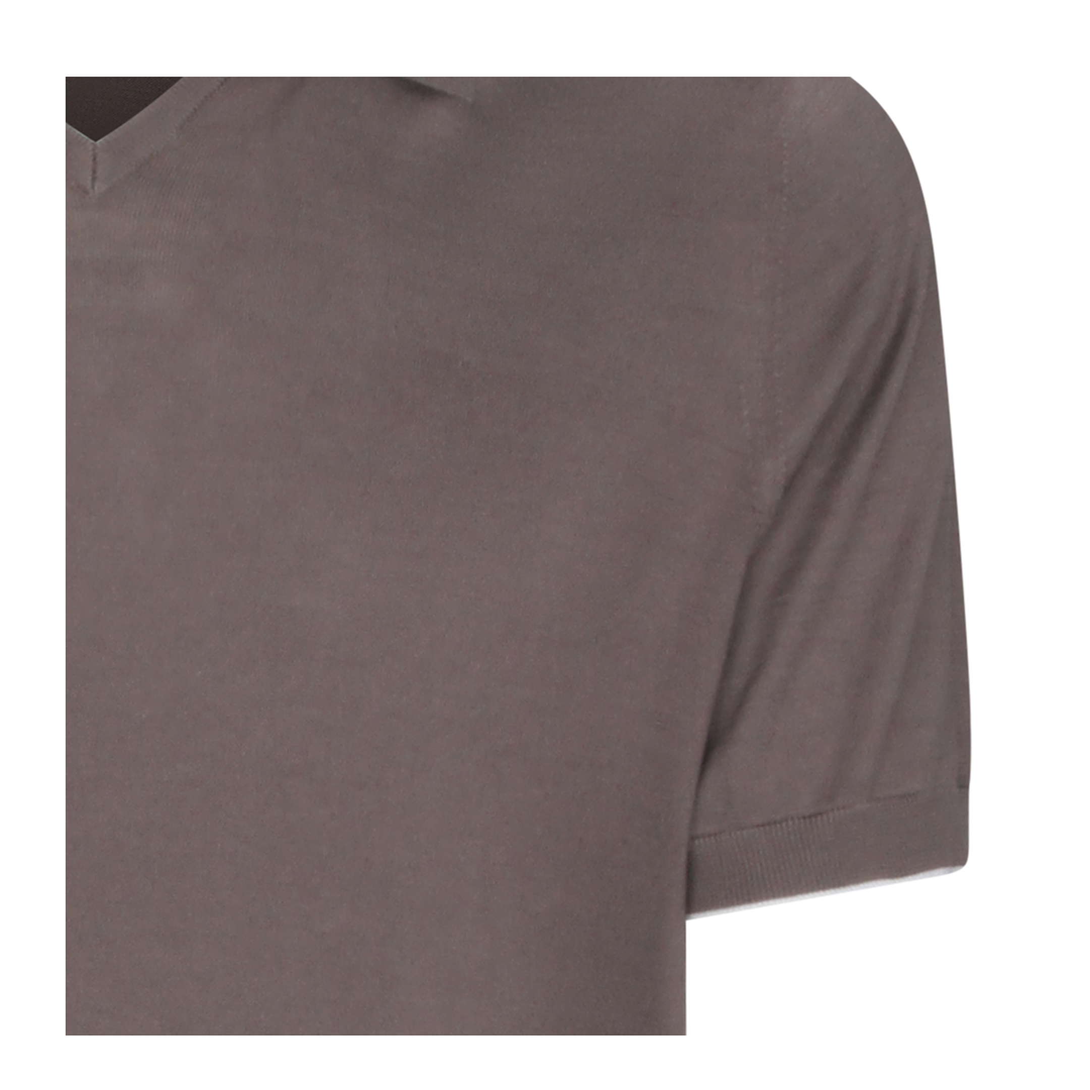Brown Cotton Polo Shirt - Image 5