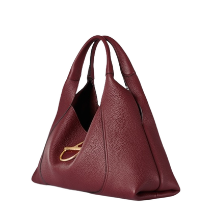 Softbit Maxi Leather Shoulder Bags - Red - Image 3