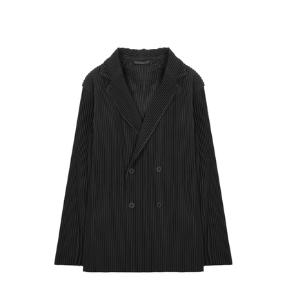 Double-Breasted Pleated Jacket - Image 1