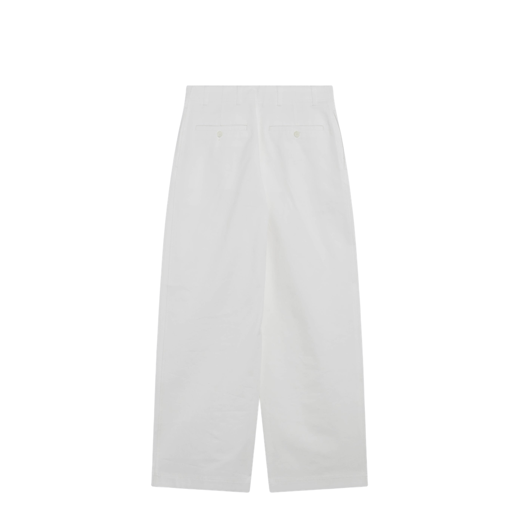 White Cotton Trousers - Image 2