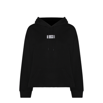 Black Cotton Hoodie - Image 2