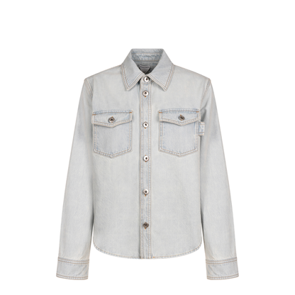 Extra Bleached Dirty Denim Shirt - Image 1